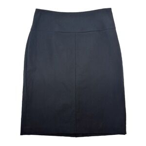 BANANA REPUBLIC Minimalist Chic Italian Virgin Wool Pencil Skirt • 8 • black